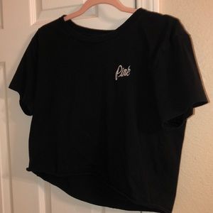 VS pink cropped shirt